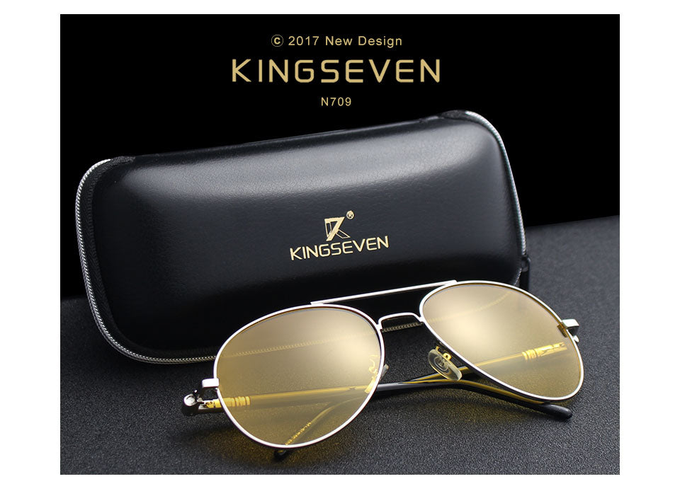 2017 Mens Polarized Night Driving Sunglasses