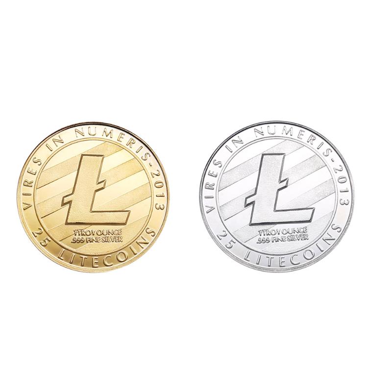 Gold-Plated Physical Bitcoins Coin Collection Art Gift