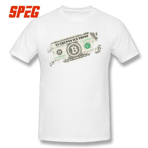 Vintage Tee Shirt In Crypto We Trust Bitcoin US Dollars