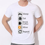 Men's Pocket Bitcoin Cartoon T-shirts