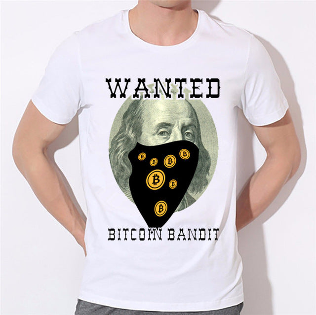 Wanted Bitcoin Bandit T-shirts