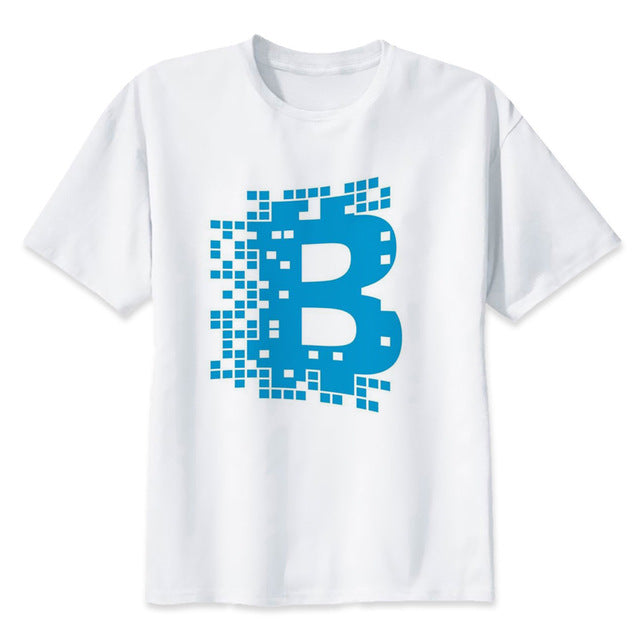 Men's Pocket Bitcoin Block chain T-shirts