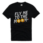 2018 New Arrivals FLY MOON BITCOIN  CRYPTO T SHIRT