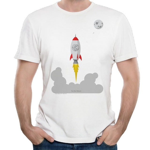 To the moon t-shirt for men