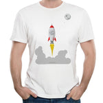To the moon t-shirt for men