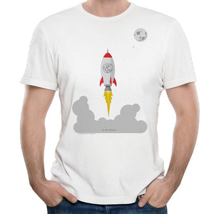 To the moon t-shirt for men