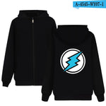 Electroneum Hoodie Zipper Blockchain  Sweatshirt