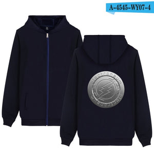 Electroneum Hoodie Zipper Blockchain  Sweatshirt