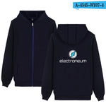 Electroneum Hoodie Zipper Blockchain  Sweatshirt