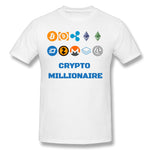 Bitcoin T-shirt Crypto Millionaire Digital Currency BTC Coin Lite T shirt Coin Dash Ripple Tee