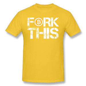 Fork This - Bitcoin Crypto Currency Tees