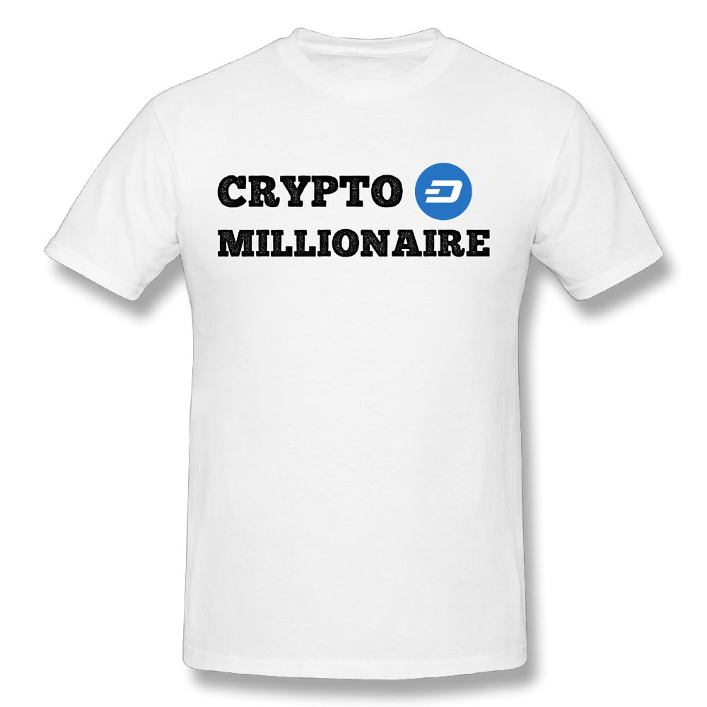 Men's Dash Crypto Millionaire Digital Currency T-Shirt Short Sleeves Tee