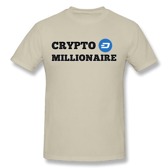 Men's Dash Crypto Millionaire Digital Currency T-Shirt Short Sleeves Tee