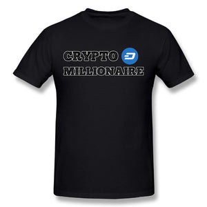 Men's Dash Crypto Millionaire Digital Currency T-Shirt Short Sleeves Tee