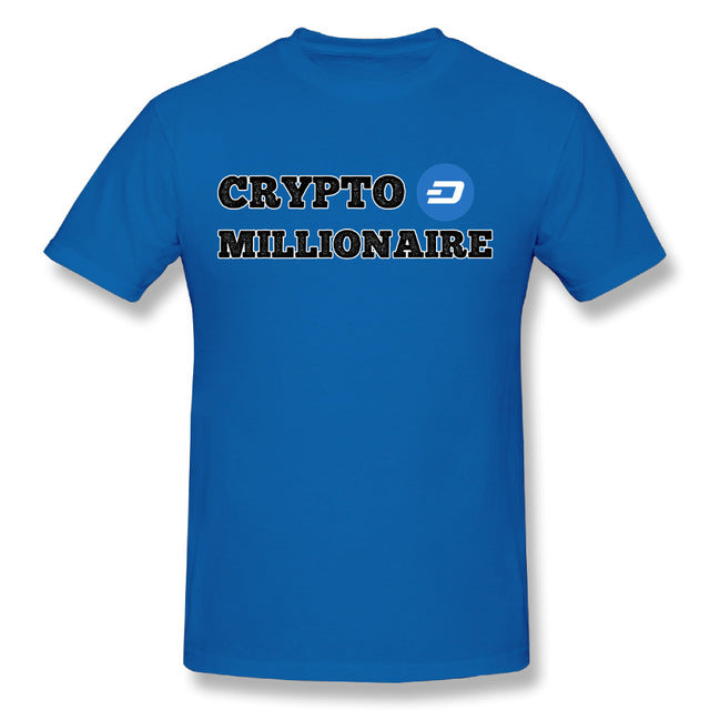 Men's Dash Crypto Millionaire Digital Currency T-Shirt Short Sleeves Tee
