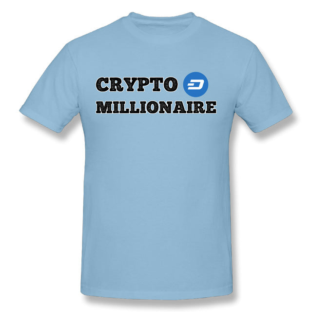 Men's Dash Crypto Millionaire Digital Currency T-Shirt Short Sleeves Tee