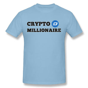 Men's Dash Crypto Millionaire Digital Currency T-Shirt Short Sleeves Tee