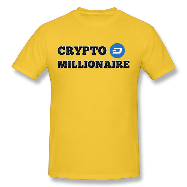 Men's Dash Crypto Millionaire Digital Currency T-Shirt Short Sleeves Tee