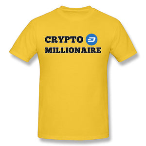 Men's Dash Crypto Millionaire Digital Currency T-Shirt Short Sleeves Tee