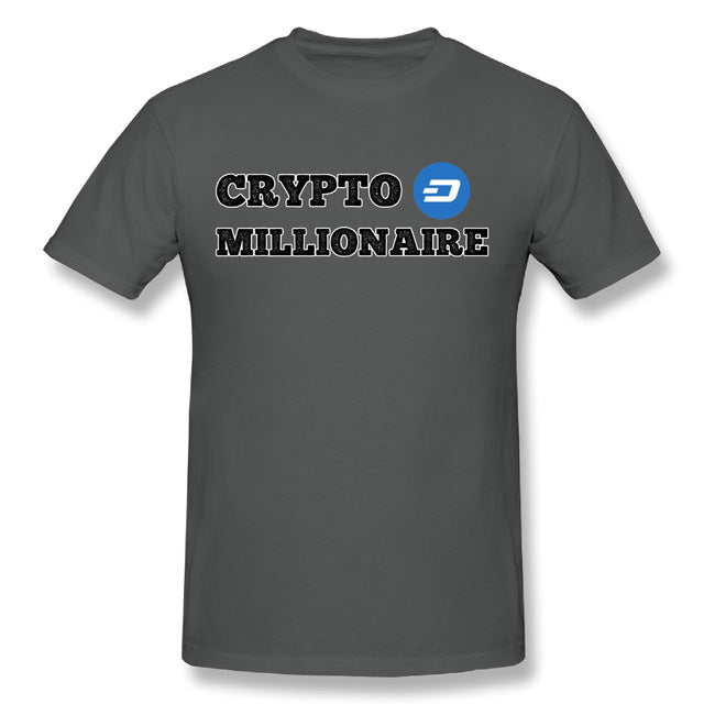 Men's Dash Crypto Millionaire Digital Currency T-Shirt Short Sleeves Tee