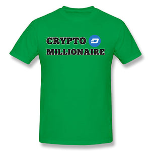 Men's Dash Crypto Millionaire Digital Currency T-Shirt Short Sleeves Tee