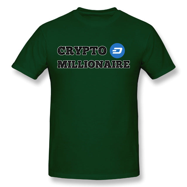 Men's Dash Crypto Millionaire Digital Currency T-Shirt Short Sleeves Tee