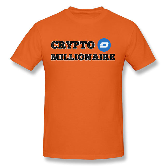 Men's Dash Crypto Millionaire Digital Currency T-Shirt Short Sleeves Tee