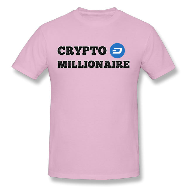 Men's Dash Crypto Millionaire Digital Currency T-Shirt Short Sleeves Tee