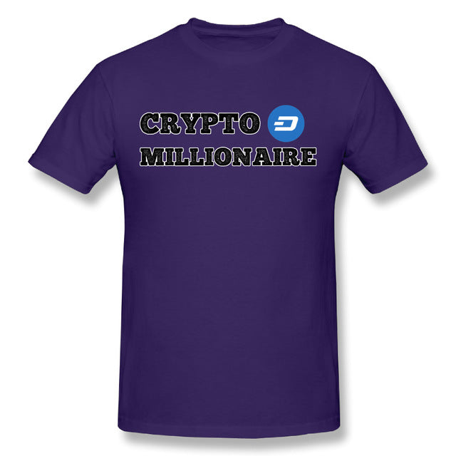 Men's Dash Crypto Millionaire Digital Currency T-Shirt Short Sleeves Tee