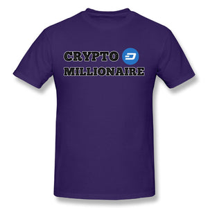 Men's Dash Crypto Millionaire Digital Currency T-Shirt Short Sleeves Tee