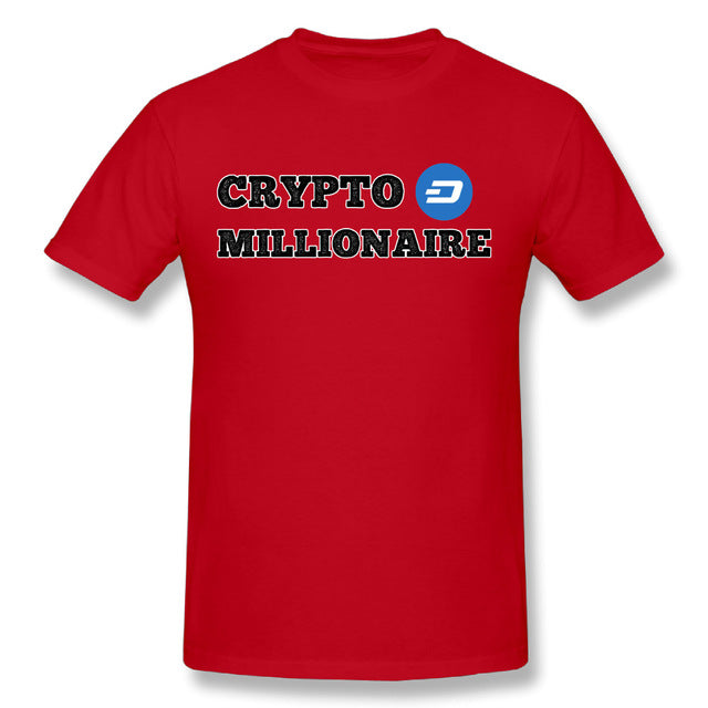 Men's Dash Crypto Millionaire Digital Currency T-Shirt Short Sleeves Tee