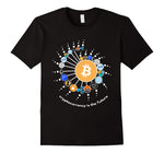 Cryptocurrency T-shirt. Ethereum, Bitcoin, Litecoin