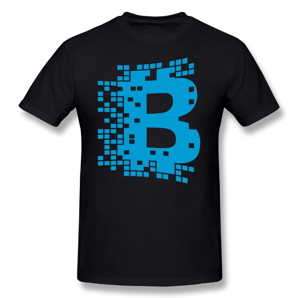 Men Blockchain Digital Currency T Shirt