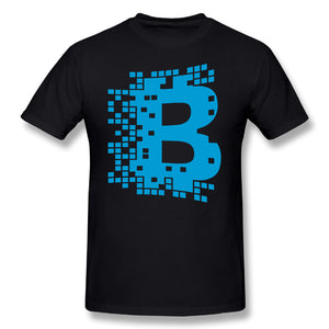 Men Blockchain Digital Currency T Shirt