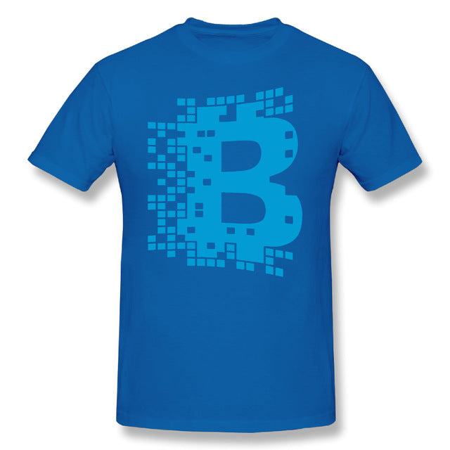 Men Blockchain Digital Currency T Shirt