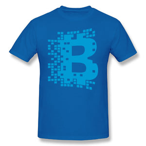 Men Blockchain Digital Currency T Shirt