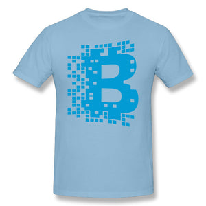 Men Blockchain Digital Currency T Shirt