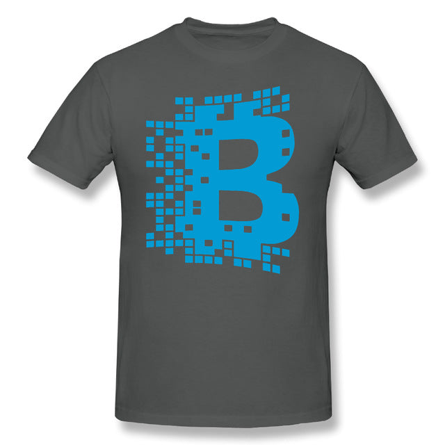 Men Blockchain Digital Currency T Shirt