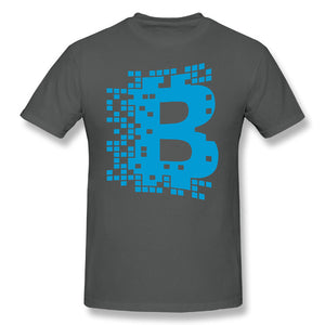 Men Blockchain Digital Currency T Shirt