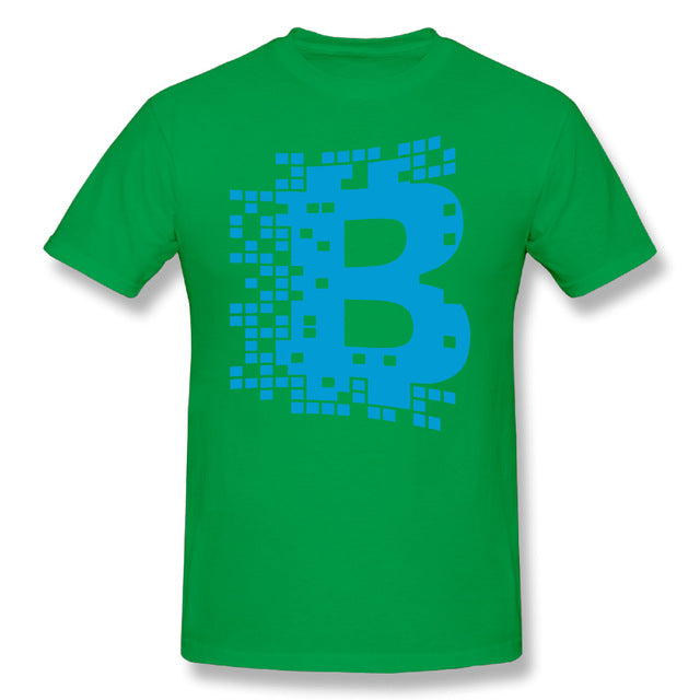 Men Blockchain Digital Currency T Shirt