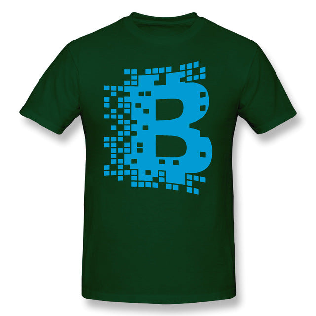 Men Blockchain Digital Currency T Shirt