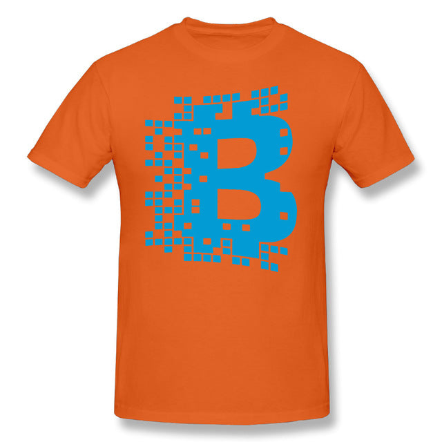 Men Blockchain Digital Currency T Shirt