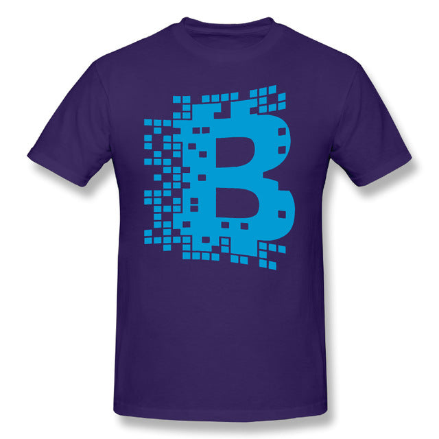 Men Blockchain Digital Currency T Shirt