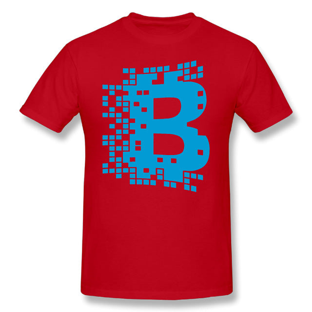 Men Blockchain Digital Currency T Shirt
