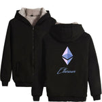 Blockchain Ethereum Letter Winter Hoodies