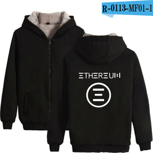 Blockchain Ethereum Letter Winter Hoodies