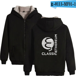 Blockchain Ethereum Letter Winter Hoodies