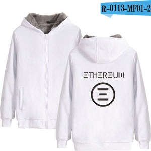 Blockchain Ethereum Letter Winter Hoodies